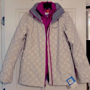 NWT Columbia Omni-heat whirlibird interchange jacket